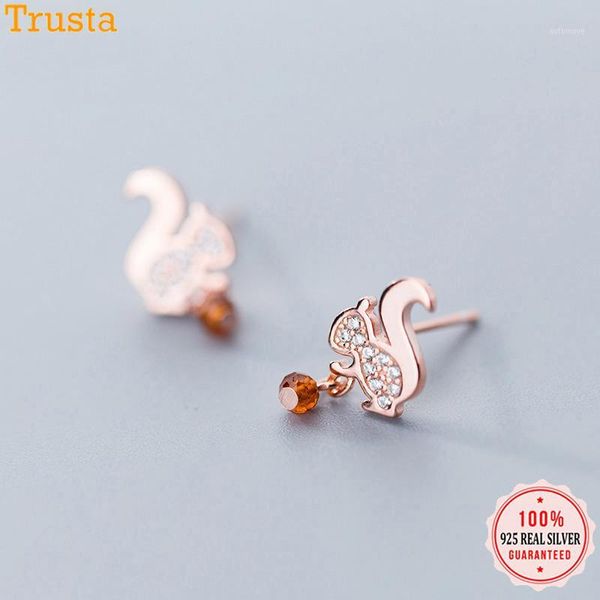 trusta genuine fashion 925 sterling silver sweet little squirrel dazzling cz earring for women girl wedding jewelry gift ds24411, Golden;silver
trusta genuine fashion 925 sterling silver sweet little squirrel dazzling cz earring for women girl wedding jewelry gift ds24411, Golden;silver