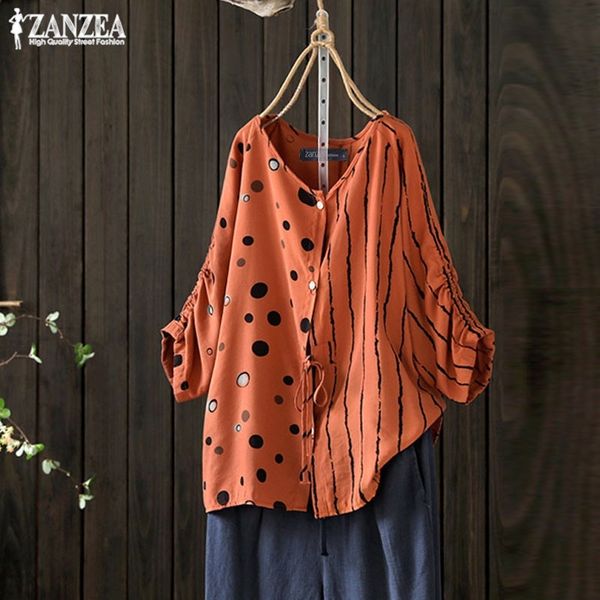 zanzea fashion printed women's autumn patcwork blouse button 3/4 sleeve striped shirts female drawstring casual blusas y200622, White
zanzea fashion printed women's autumn patcwork blouse button 3/4 sleeve striped shirts female drawstring casual blusas y200622, White