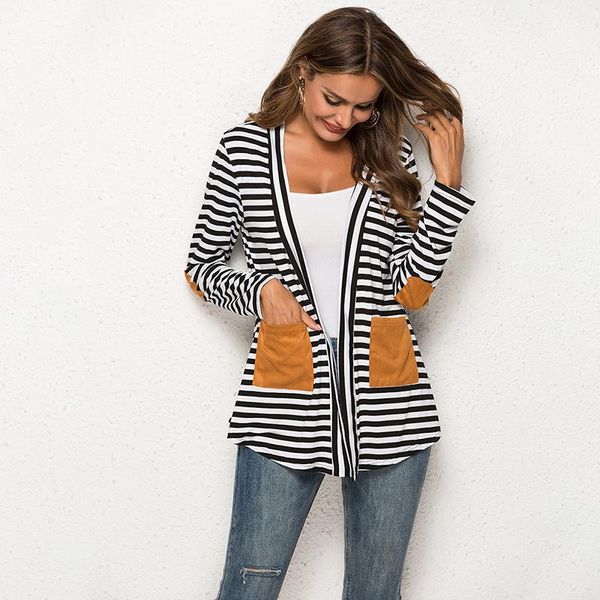 women's jackets women cardigan oversize spring summer thin poncho long stripe patch cardigans coat, Black;brown
women's jackets women cardigan oversize spring summer thin poncho long stripe patch cardigans coat, Black;brown