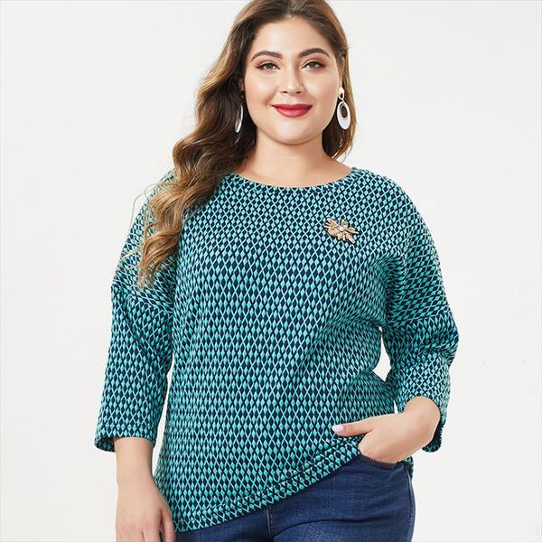 2020 осенние женские плюс размер длинный рукав печатная футболка мода дамы винтаж элегантная мама плюс размер топы, White
2020 осенние женские плюс размер длинный рукав печатная футболка мода дамы винтаж элегантная мама плюс размер топы, White