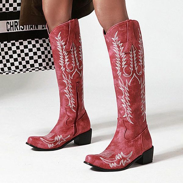 boots aiweiyi woman black brown red knee high square toe slip on autumn winter thigh botas1
boots aiweiyi woman black brown red knee high square toe slip on autumn winter thigh botas1
