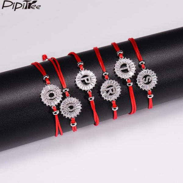 charm bracelets pipitree lucky cubic zircon o-t english alphabet red string for women kids adjustable crystal bracelet jewelry, Golden;silver
charm bracelets pipitree lucky cubic zircon o-t english alphabet red string for women kids adjustable crystal bracelet jewelry, Golden;silver