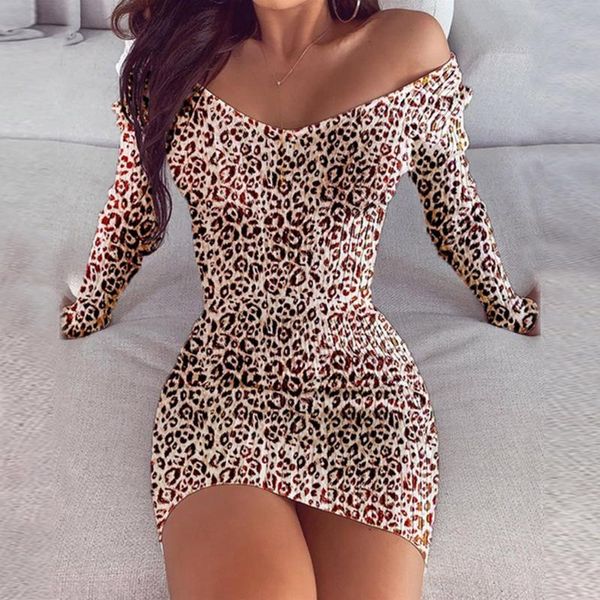 casual dresses leopard bodycorn dress women party off shoulder ladies long sleeves v neck mini night club, Black;gray
casual dresses leopard bodycorn dress women party off shoulder ladies long sleeves v neck mini night club, Black;gray