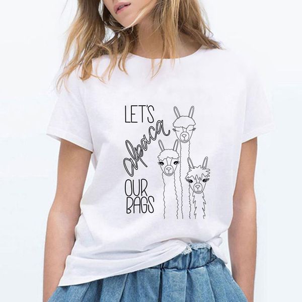 alpaca clothes t shirt women vintage loose t-shirt tee shirts harajuku spring summer 90s streetwear round collar tshirt, White
alpaca clothes t shirt women vintage loose t-shirt tee shirts harajuku spring summer 90s streetwear round collar tshirt, White