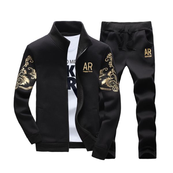 men's casual sweatshirt, zipper and trousers, high neck tight sportswear, large creative dign suit, Gray
men's casual sweatshirt, zipper and trousers, high neck tight sportswear, large creative dign suit, Gray