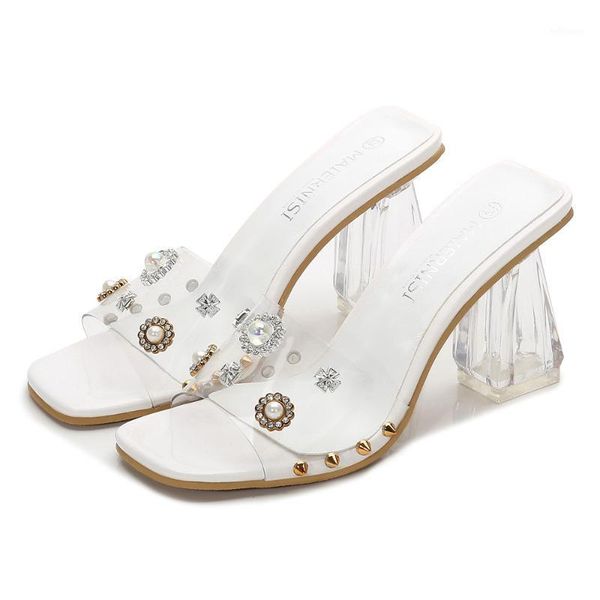 pvc transparent rhinestone rivet square toe sandals crystal clear square heel pumps elegant temperament office women high heels1, Black
pvc transparent rhinestone rivet square toe sandals crystal clear square heel pumps elegant temperament office women high heels1, Black