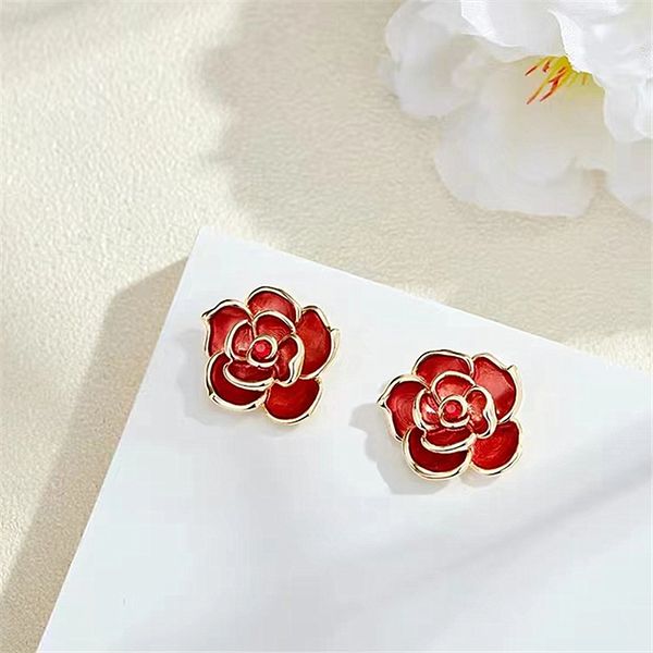 metal women vintage stud earrings retro bride red flower earrings petals ins rose female simple elegant korean jewelry, Golden;silver
metal women vintage stud earrings retro bride red flower earrings petals ins rose female simple elegant korean jewelry, Golden;silver