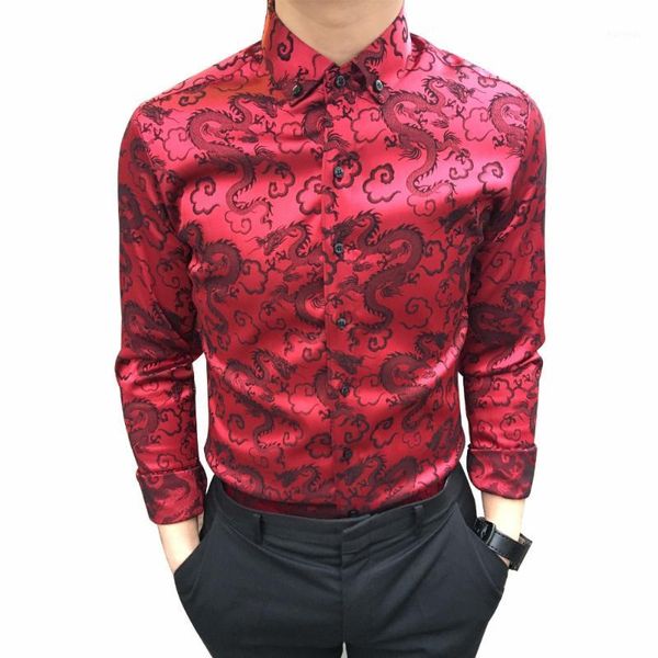 2018 casual print men shirts red dragon embroidery business slim fit stage shirt prom party male singer stage men shirts wedding1, White;black
2018 casual print men shirts red dragon embroidery business slim fit stage shirt prom party male singer stage men shirts wedding1, White;black