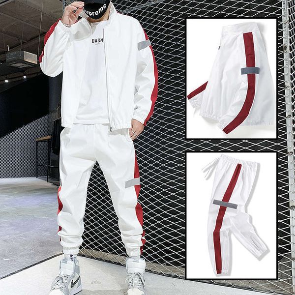 leisure sports suit 2020 korean version trend sweater men's youth autumn coat two piece fashion, Gray
leisure sports suit 2020 korean version trend sweater men's youth autumn coat two piece fashion, Gray