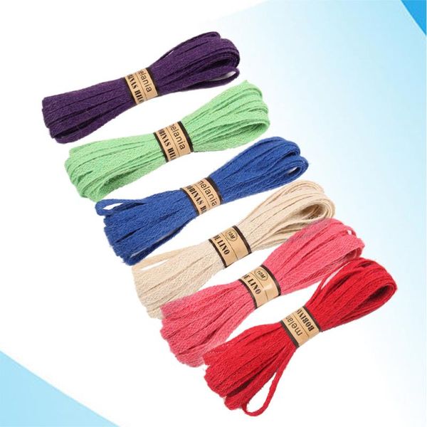 6pcs woven rope jute twine hand knitting knitting cord string diy artificial decoration for decor, Black;white
6pcs woven rope jute twine hand knitting knitting cord string diy artificial decoration for decor, Black;white
