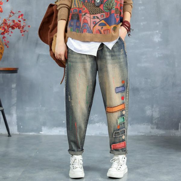 korean-style fashion ladies denim autumn torn vintage female jeans shredded pants plus size pantalon vu6i, Blue
korean-style fashion ladies denim autumn torn vintage female jeans shredded pants plus size pantalon vu6i, Blue
