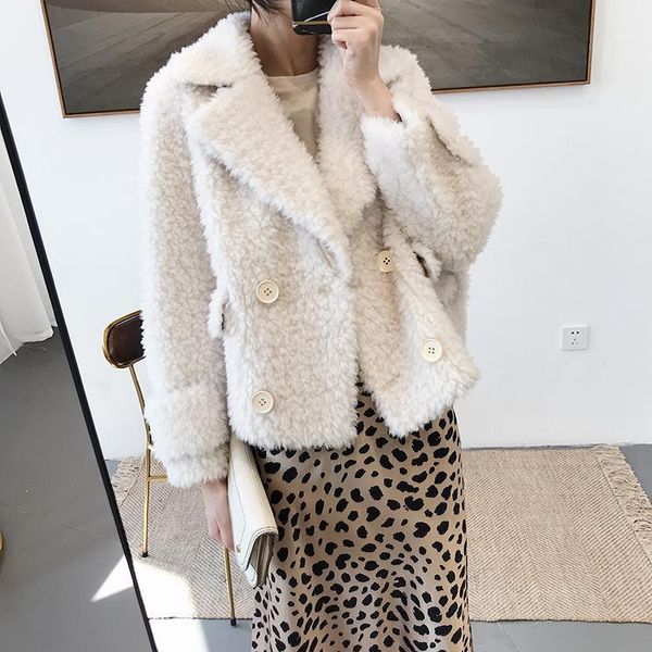 autumn and winter new granular lamb fur coat women's short loose cashmere cut coat fur integrated warm1, Black
autumn and winter new granular lamb fur coat women's short loose cashmere cut coat fur integrated warm1, Black