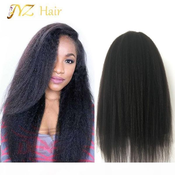jyz glueless kinky straight full lace wig afro lace front wigs with natural hair line bleached knots baby hair curly wigs, Black;brown
jyz glueless kinky straight full lace wig afro lace front wigs with natural hair line bleached knots baby hair curly wigs, Black;brown