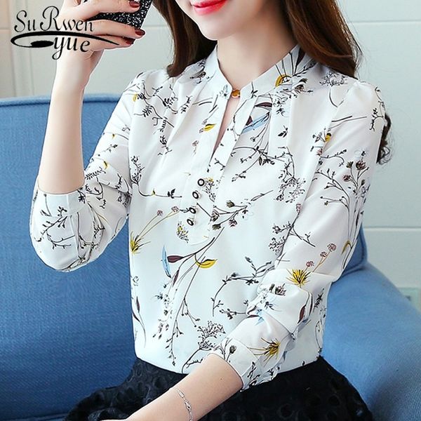 new chiffon women blouses shirt fashion long sleeve floral print women's clothing plus size ol blouse blusas 9008 30 y200828, White
new chiffon women blouses shirt fashion long sleeve floral print women's clothing plus size ol blouse blusas 9008 30 y200828, White