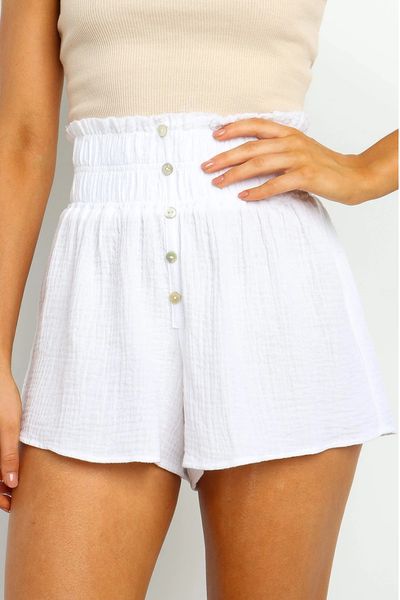 2021 new women button fly leisure summer women's elastic high waist wide leg shorts trousers wy3e, White;black
2021 new women button fly leisure summer women's elastic high waist wide leg shorts trousers wy3e, White;black