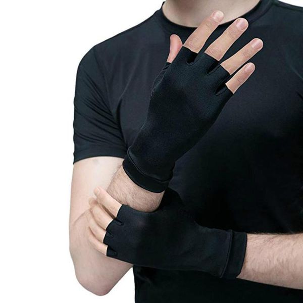 1 pair compression arthritis gloves for women men joint pain relief half finger brace therapy wrist support anti-slip, Black;red
1 pair compression arthritis gloves for women men joint pain relief half finger brace therapy wrist support anti-slip, Black;red