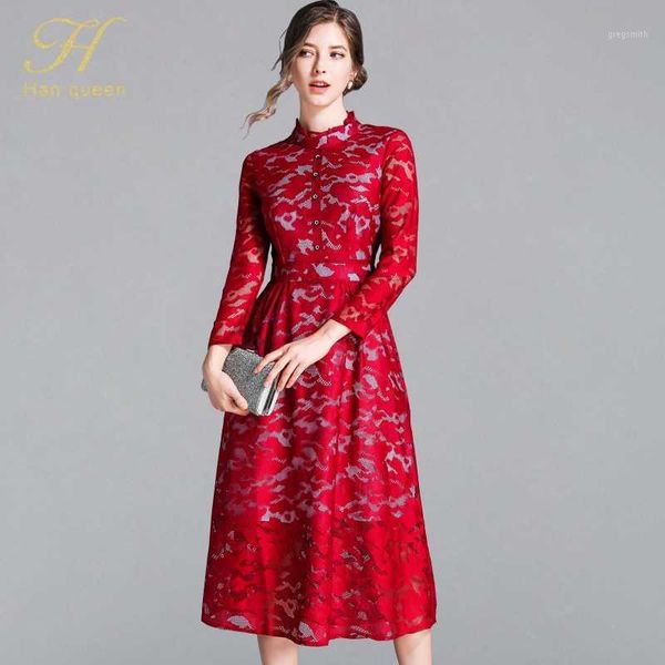 h han queen hollow out jacquard lace dress women summer vintage slim party casual plus size dresses a-line office vestidos1, Black;gray
h han queen hollow out jacquard lace dress women summer vintage slim party casual plus size dresses a-line office vestidos1, Black;gray