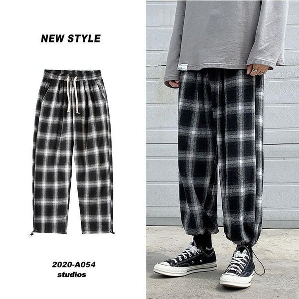 autumn plaid pants men's fashion retro casual pants men streetwear wild loose drawstring straight-leg mens m-5xl1, Black
autumn plaid pants men's fashion retro casual pants men streetwear wild loose drawstring straight-leg mens m-5xl1, Black