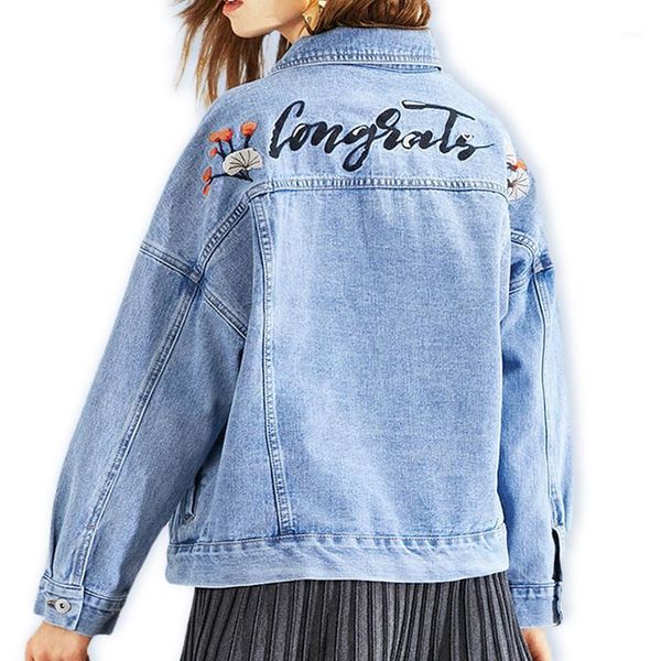 2020 summer women harajuku vintage female basic coat embroidery denim jacket fashion single breasted loose womens jacket coats1, Black;brown
2020 summer women harajuku vintage female basic coat embroidery denim jacket fashion single breasted loose womens jacket coats1, Black;brown