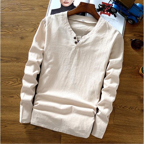 big size m-6xl 7xl chinese style man t-shirts summer autumn new 2020 cotton linen o-neck full sleeve two buttons solid top, White;black
big size m-6xl 7xl chinese style man t-shirts summer autumn new 2020 cotton linen o-neck full sleeve two buttons solid top, White;black