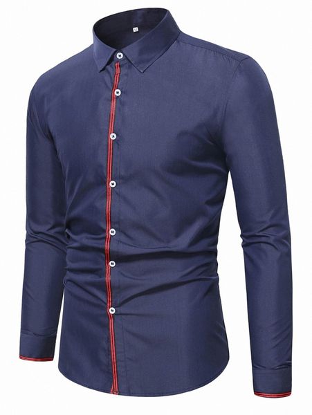 men tape panel button up shirt s1qp#, White;black