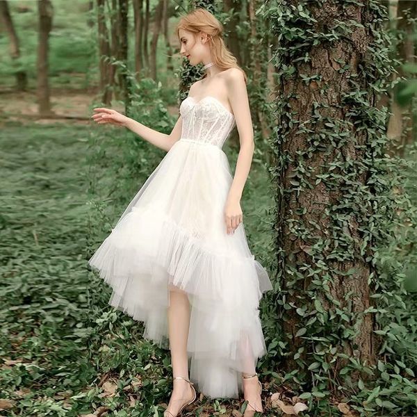 2021 new bride wedding dress dressed as a novice robe tube sweet short before long 4yd2, Blue;red
2021 new bride wedding dress dressed as a novice robe tube sweet short before long 4yd2, Blue;red
