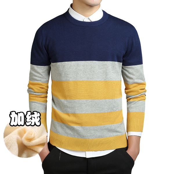 pure cotton men's pullover sweater men's round neck sweater men's striped sweater factory direct sales, White;black
pure cotton men's pullover sweater men's round neck sweater men's striped sweater factory direct sales, White;black