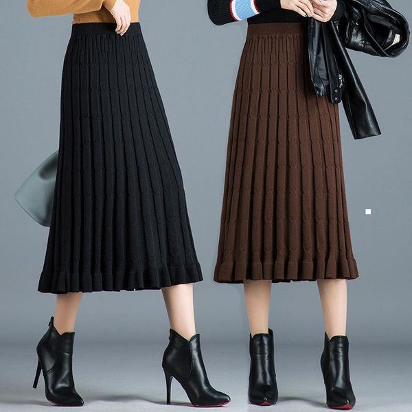 new 2021 women's knitted or crocheted fall and winter solid-colored nightgown long-waisted high-waisted femme skirt jupe y322 g98m bl9s, Black
new 2021 women's knitted or crocheted fall and winter solid-colored nightgown long-waisted high-waisted femme skirt jupe y322 g98m bl9s, Black