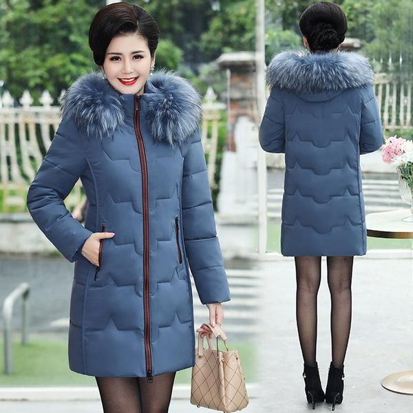 2020 new women's winter parka middle-aged and elderly cotton coat mid-length fashion slim fit hooded thick warm jacket coat, Black
2020 new women's winter parka middle-aged and elderly cotton coat mid-length fashion slim fit hooded thick warm jacket coat, Black