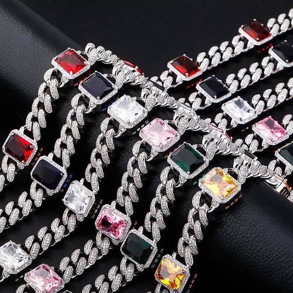 chains square stone setting bling out round cuban chain chokers necklaces for men women hip hop rapper jewelry drop, Silver
chains square stone setting bling out round cuban chain chokers necklaces for men women hip hop rapper jewelry drop, Silver
