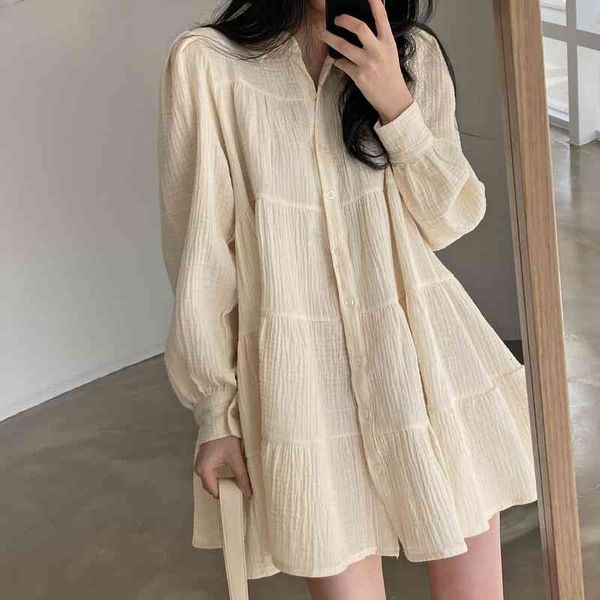 korean summer dress women turn down collar puff sleeve boho dress casual chic mini vestidos femme sweet streetwear, Black;gray
korean summer dress women turn down collar puff sleeve boho dress casual chic mini vestidos femme sweet streetwear, Black;gray