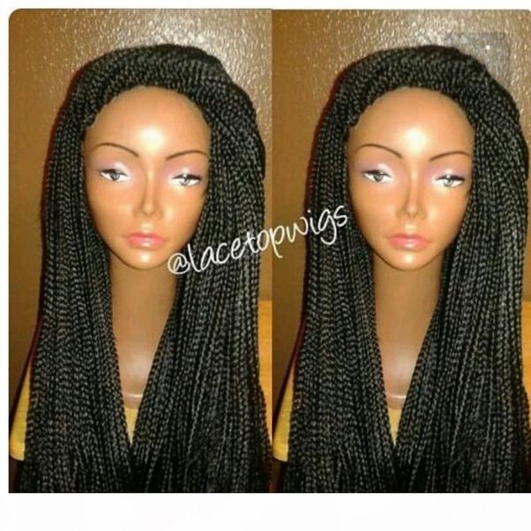 black brown synthetic braid wig with lace front box braided wigs for black women african american heat resistant hair
black brown synthetic braid wig with lace front box braided wigs for black women african american heat resistant hair