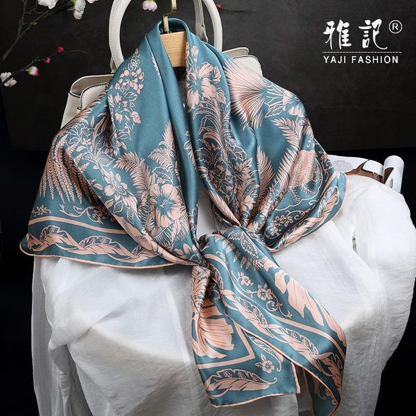 scarves real silk large square scarf 110 cm banana plain crepe satin shawl wrap elegant spring autumn winter summer, Blue;gray
scarves real silk large square scarf 110 cm banana plain crepe satin shawl wrap elegant spring autumn winter summer, Blue;gray