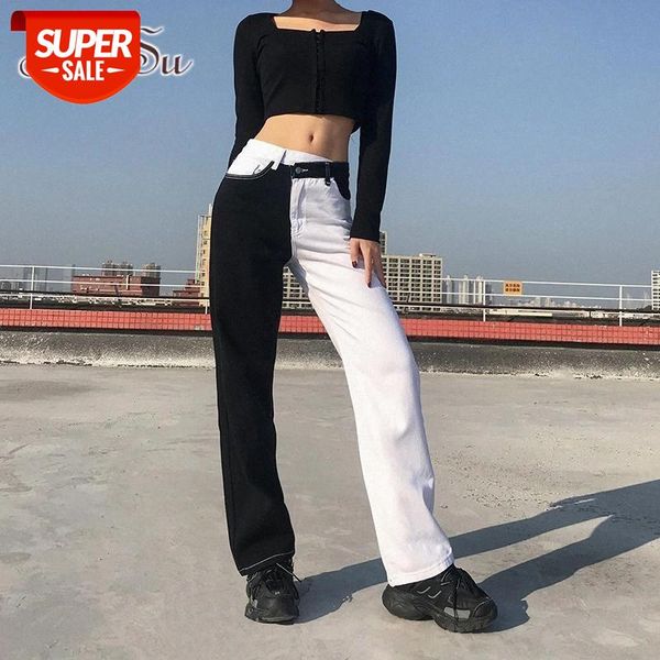 artsu y2k aesthetic gothic wide jeans mall goth punk slim black white blocking hip hop women pants patchwork trousers pa52488 #tq6j 
artsu y2k aesthetic gothic wide jeans mall goth punk slim black white blocking hip hop women pants patchwork trousers pa52488 #tq6j