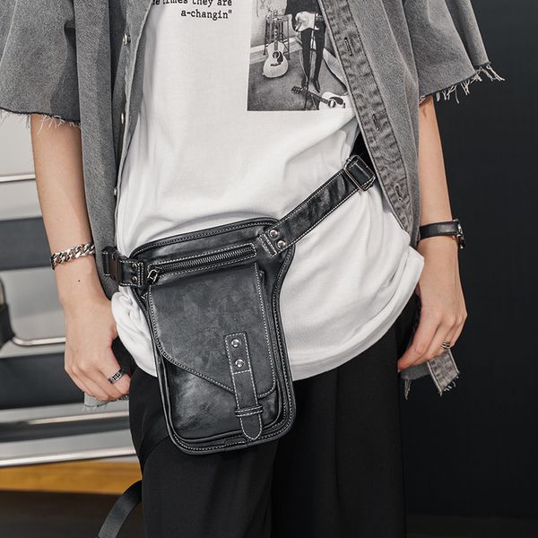 wholesale factory men shoulder bags street personalized belt decoration leisure mobile phone bag joker black fashion backpack outdoor trend
wholesale factory men shoulder bags street personalized belt decoration leisure mobile phone bag joker black fashion backpack outdoor trend