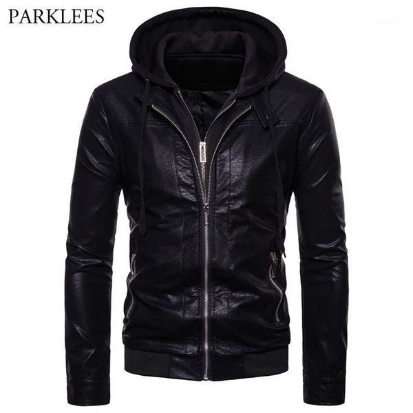 fake two pieces motorcycle leather jacket men new windproof pu leather jacket mens coats casual slim fit hooded casaco masculino1, Black
fake two pieces motorcycle leather jacket men new windproof pu leather jacket mens coats casual slim fit hooded casaco masculino1, Black