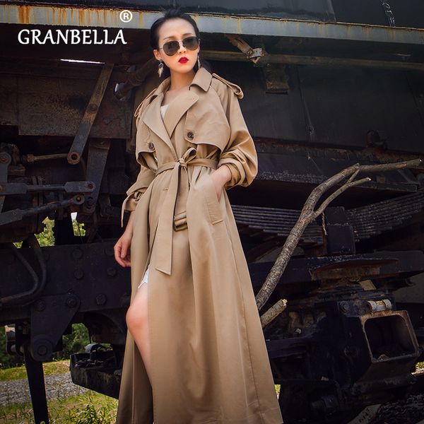 new arrival waist hugging long section trench coat korean style chic women's autumn coat for women slim khaki windbreakers t200828, Tan;black
new arrival waist hugging long section trench coat korean style chic women's autumn coat for women slim khaki windbreakers t200828, Tan;black