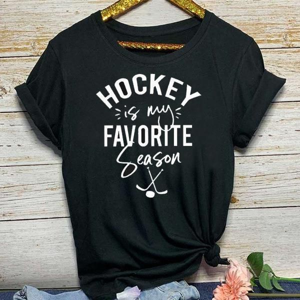 hockey is my favorite season letter print t shirt women short sleeve o neck loose tshirt 2021 summer women tee shirt, White
hockey is my favorite season letter print t shirt women short sleeve o neck loose tshirt 2021 summer women tee shirt, White