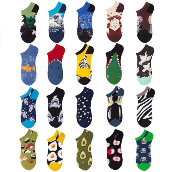 men's socks 5 pairs2021 fashion fruit art boat funny cotton happy women men short low sock slippers silicone, Black
men's socks 5 pairs2021 fashion fruit art boat funny cotton happy women men short low sock slippers silicone, Black