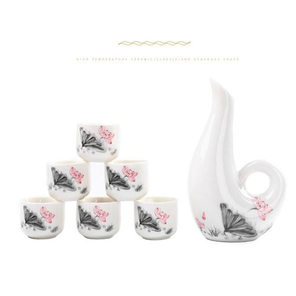 chinese sake set, 6 pieces sake set hand painted design porcelain pottery traditional ceramic cups crafts wine glasses bbyjsq
chinese sake set, 6 pieces sake set hand painted design porcelain pottery traditional ceramic cups crafts wine glasses bbyjsq