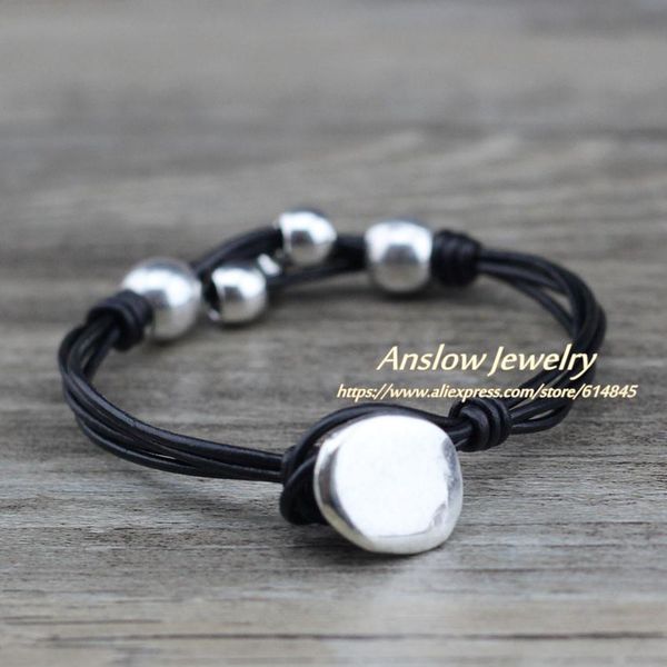 anslow simple fashion jewelry diy beads leather bracelets for men friendship couple men's party accessories gift low0739lb sqchnj, Golden;silver
anslow simple fashion jewelry diy beads leather bracelets for men friendship couple men's party accessories gift low0739lb sqchnj, Golden;silver