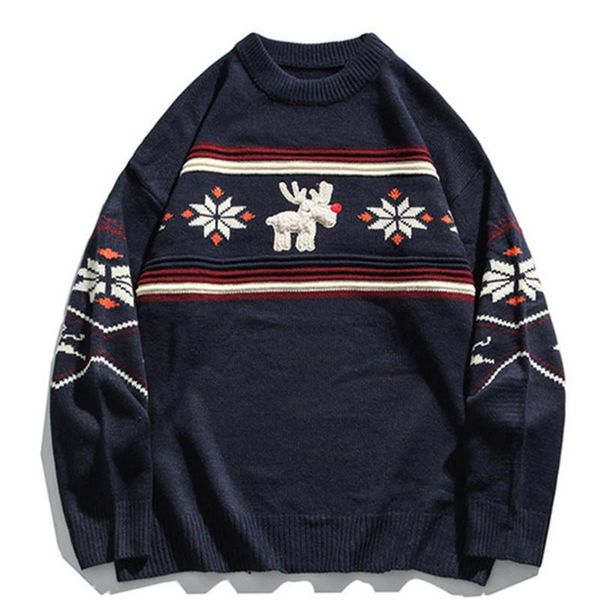 christmas sweater men xmas knitted pullovers snowflake santa reindeer knitwear jumper fashion harajuku casual knitwear, White;black
christmas sweater men xmas knitted pullovers snowflake santa reindeer knitwear jumper fashion harajuku casual knitwear, White;black