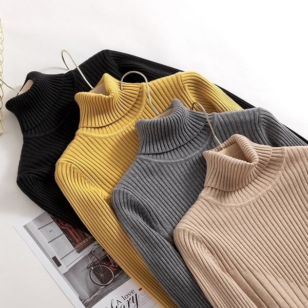 bygouby autumn winter turtleneck sweater for women basic pullover sweater thick warm knitted ribbed female jumper pull femme 201017, White;black
bygouby autumn winter turtleneck sweater for women basic pullover sweater thick warm knitted ribbed female jumper pull femme 201017, White;black
