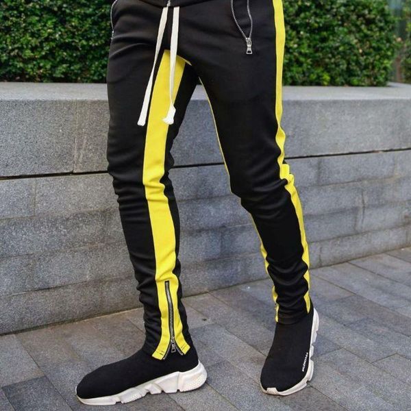 2020 zipper new ribbon popular leisure trousers elastic waist full length panelled loose pencil pants cotton pantalon homme, Black
2020 zipper new ribbon popular leisure trousers elastic waist full length panelled loose pencil pants cotton pantalon homme, Black