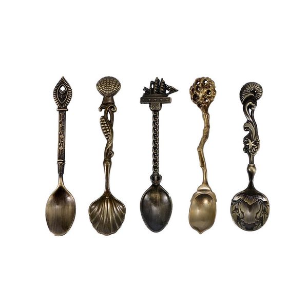 fashion 5pcs retro gothic pattern carved coffee tea snacks sugar bronze spoons kitchen cutlery creative tableware h bbylsj
fashion 5pcs retro gothic pattern carved coffee tea snacks sugar bronze spoons kitchen cutlery creative tableware h bbylsj