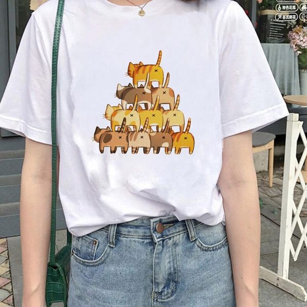 summer women's t-shirt cute cat print short sleeve harajuku graphic t-shirt casual tee t-shirt female, White
summer women's t-shirt cute cat print short sleeve harajuku graphic t-shirt casual tee t-shirt female, White