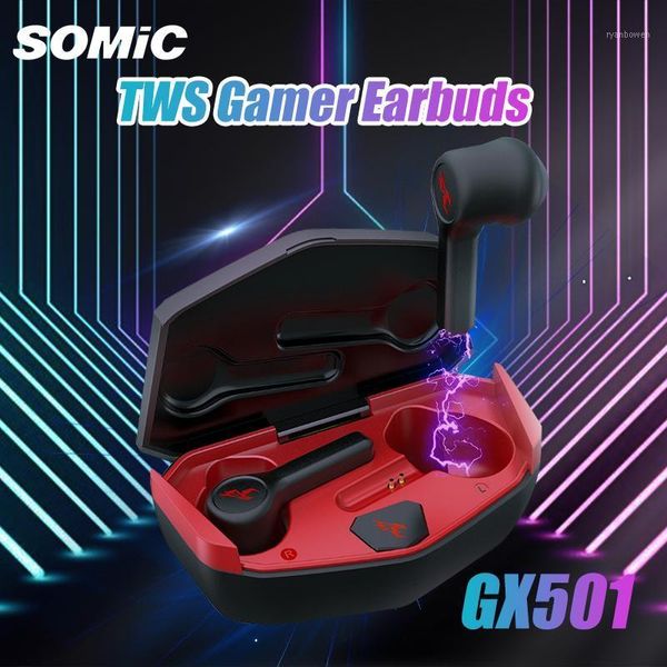 gx501 tws wireless bluetooth gamer earphone hifi stereo bass gaming earbuds led light mini noise cancelling headsets1