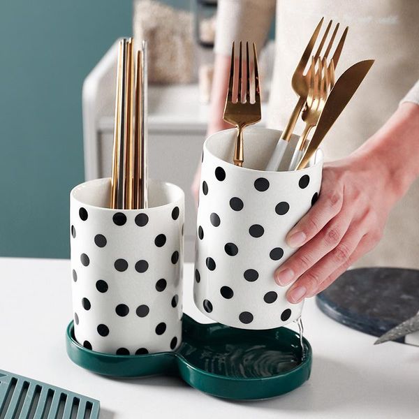 storage bottles & jars ceramic point cutlery tube with drainer tray spoons forks knives container jar tableware organizer kitchen accessorie
storage bottles & jars ceramic point cutlery tube with drainer tray spoons forks knives container jar tableware organizer kitchen accessorie