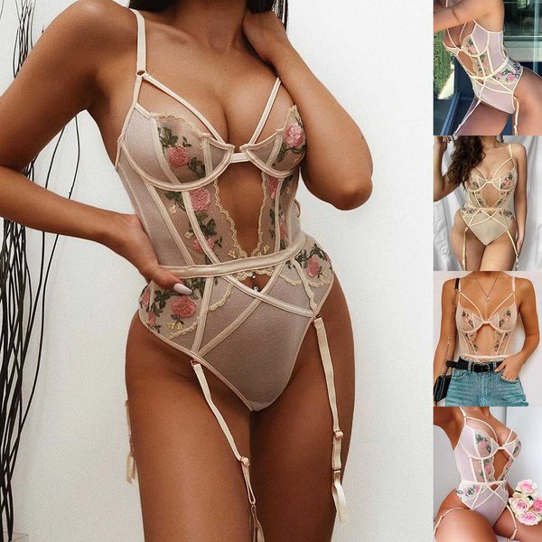 ladies fashion lingerie bra thong halter erotic sets embroidery stitching lace one-piece underwear nightwear, Black;white
ladies fashion lingerie bra thong halter erotic sets embroidery stitching lace one-piece underwear nightwear, Black;white