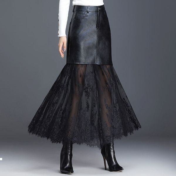 spring 2021 new fashion lace women's clothing plutonium leather long, high female skirt plus size 4xl y411 di5j, Black
spring 2021 new fashion lace women's clothing plutonium leather long, high female skirt plus size 4xl y411 di5j, Black
